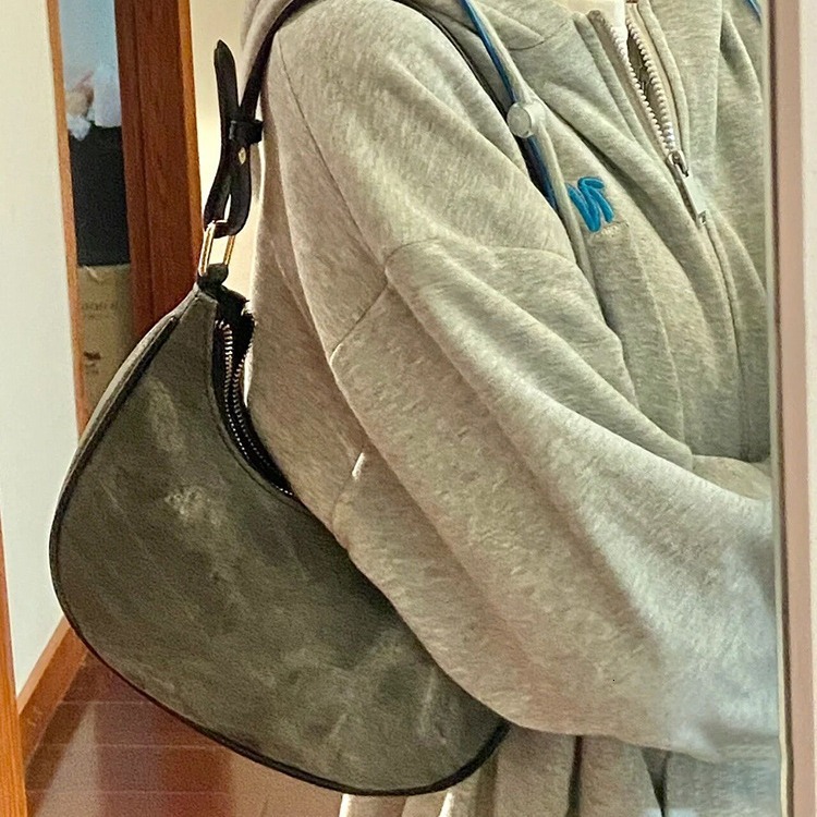 designer Niche Designer Gradient Crescent Shoulder Bag High-end Underarm Bag for Women Casual Texture Handbag Crossbody Bag for Women