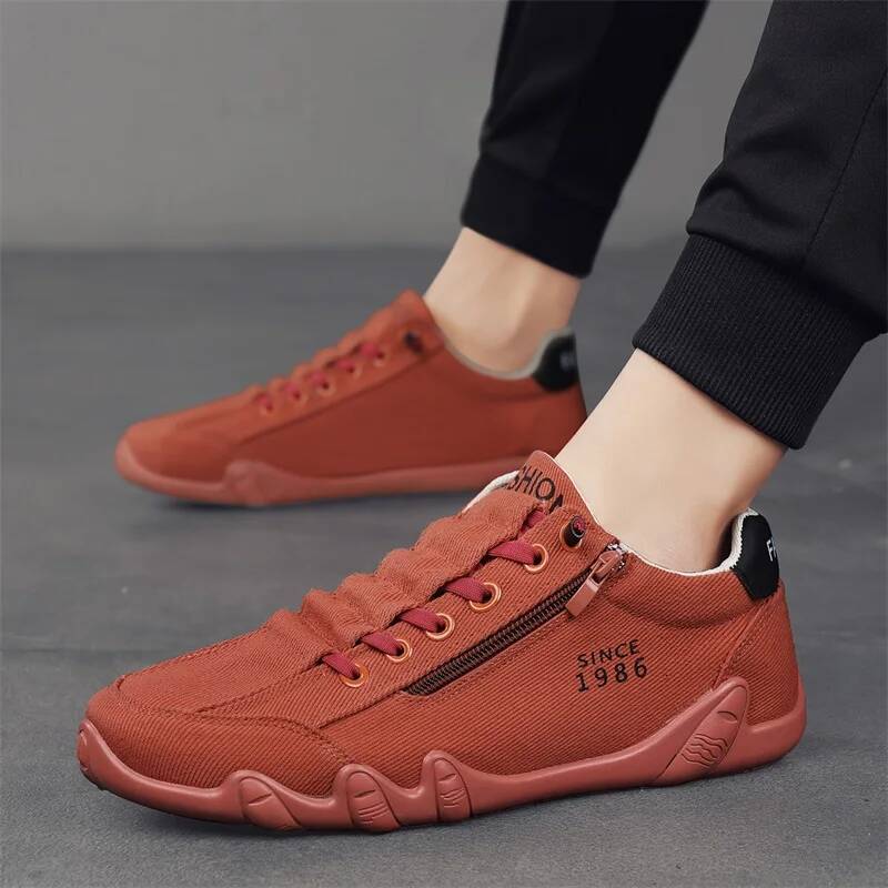 Ddmyoutdoor Canvas Men Spring Designer Sports Soft Sole Breathable Luxurious Trendy Casual Driving Shoes For Lazy People Outdoor Shoes