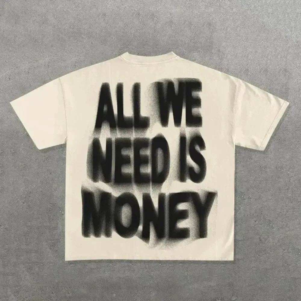 Ins Streetwear Y2k T Shirt Mens Harajuku Hip Hop Graphic Print Casual Cotton Round Neck TShirt Women Gothic Short Sleeve Tops 250527