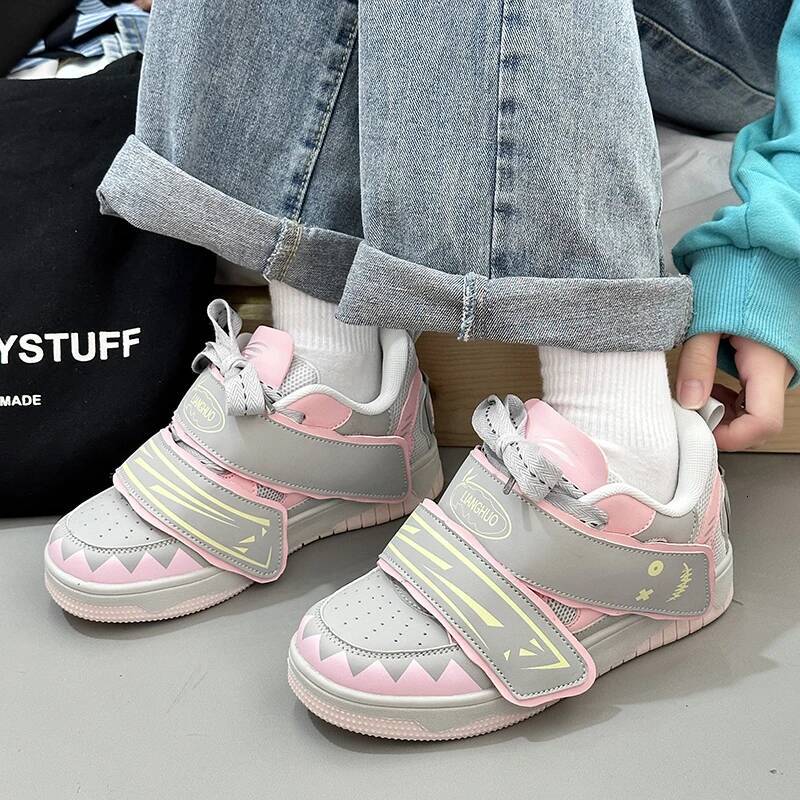 Ddmyoutdoor Ddmyoutdoor Fashion Pink Sneakers Comfortable Low Cut Lace Up Platform Skateboard Women Winter New Design S Sports Shoes Outdoor Outdoor S
