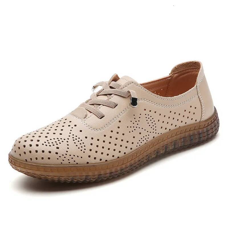 ddmyoutdoor Hollow Flat Mother Casual Shoes Simple White Wear Resistant Women Sneakers Outdoor Outdoor Shoes
