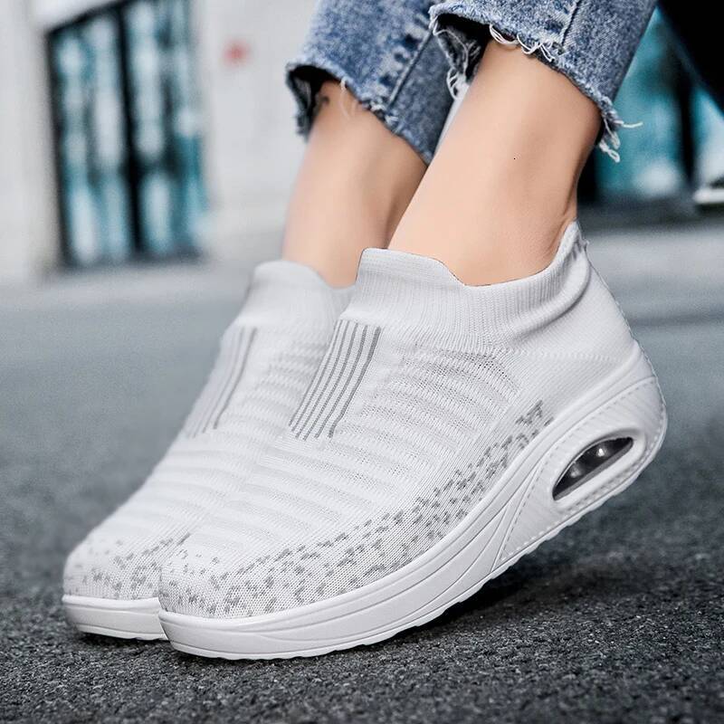 ddmyoutdoor Women Sneakers Outdoor Thick Soled Anti Slip Summer Sports Breathable Mesh Lightweight Walking Vulcanized Shoes Hot Selling Outdoor Shoes