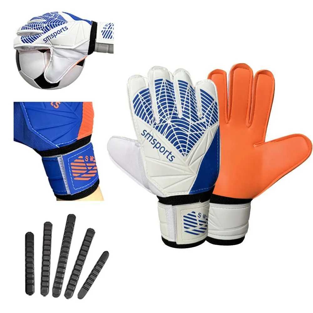 Finger Protection Goalkeeper Gloves Non-Slip Durable Football Goalkeeper Gloves Wear-Resistant Handguard Latex Soccer Gloves XJ250606
