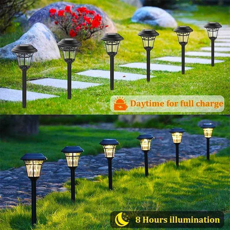 Solar Courtyard LED Ground Light Waterproof Outdoor Garden Decorative Pathway Lights for Patio Lawn Walkway Street XJ250606