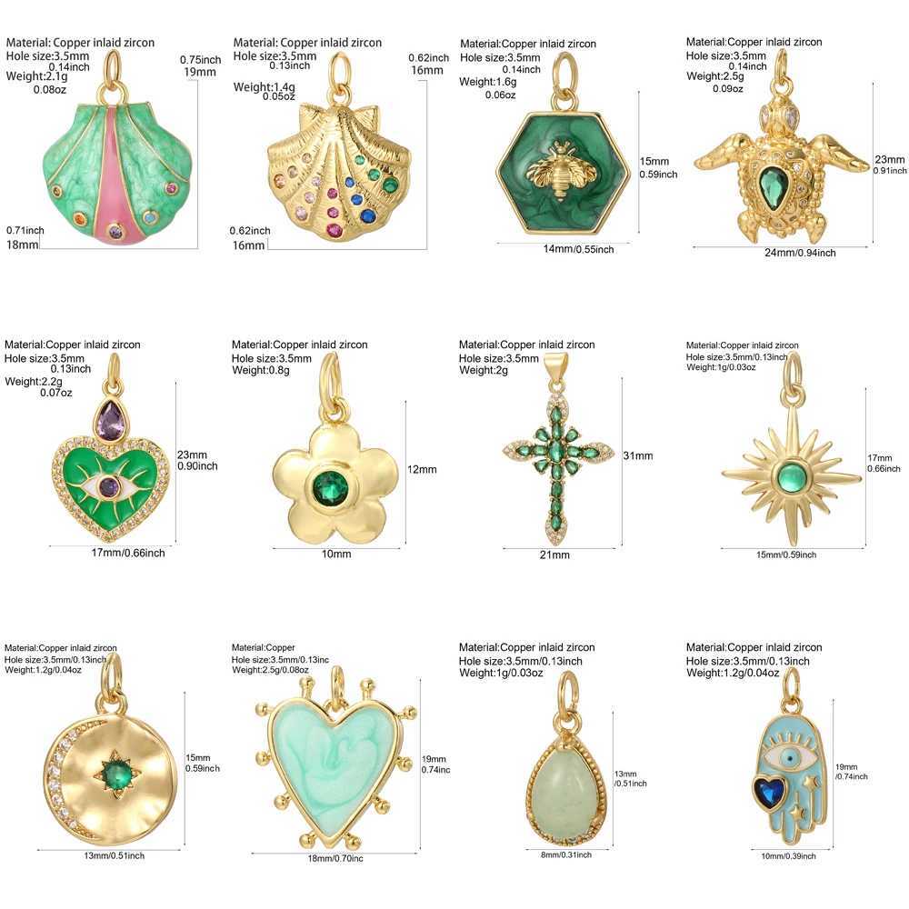 Cute Turtle Heart Charms for Jewelry Making Supplies Gold Color Cross Charm Dijes Diy Woman Earrings Necklace Bracelet Pendant XJ250607