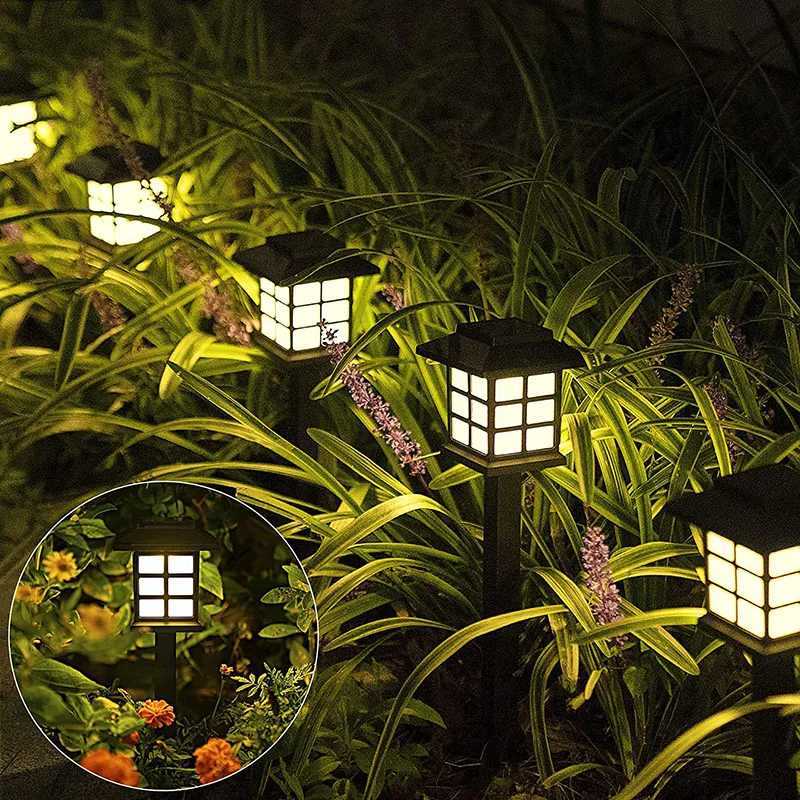 LED Mini Solar Lawn Light Waterproof Chinese Style Landscape Light Household Outdoor Garden Courtyard Decoration floor LightXJ250606