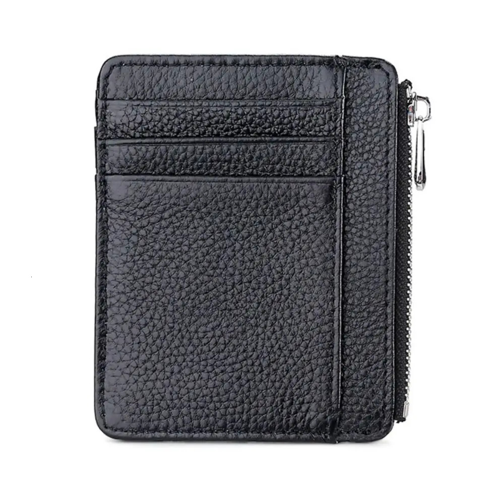 Multi-card Slot Card Case Universal Genuine Leather Simple ID Package Ultra Thin Card Holder Men Women 250605