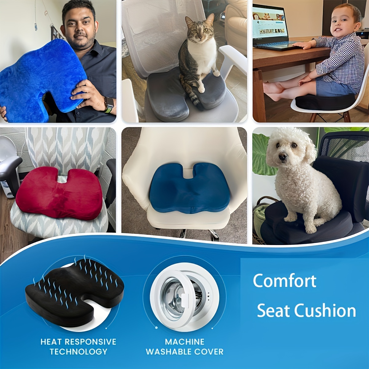 Coccygeal cushion decompression sacrococcygeal pain cushion protection coccygeal tail bone pain postoperative special cushion for fracture Horseshoe c