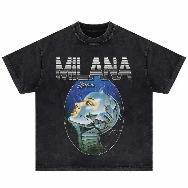 Hip Hop Streetwear Men T-shirt Female Portrait Graphic Print T-shirt Harajuku Oversize Vintage Men Casual Cotton DTG Print T-shirt X250607