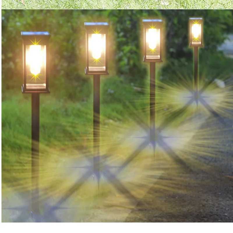 Solar Pathway Lights Outdoor Solar Lighting Garden Lamp Waterproof Landscape Lights Walkway Driveway Lawn Light Garden Decor NewXJ250606