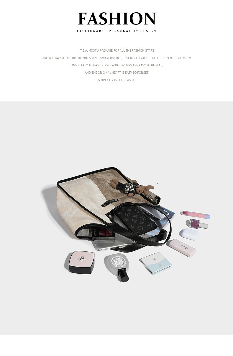 Free Shipping Designer Bags Luxury Rabbit Tote Bag 2025 Spring Summer New Vintage Fashion Commuter Bag Large Capacity Versatile Handbag Shoulder Bag