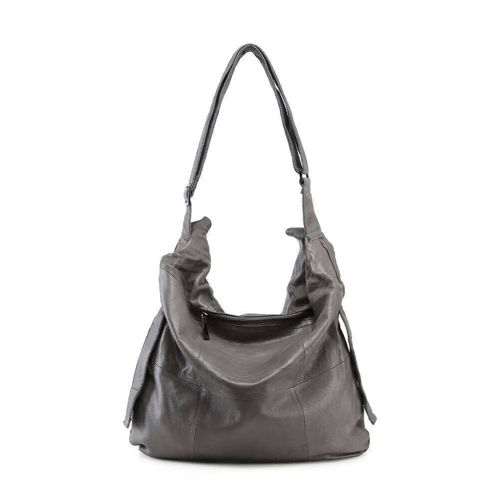 Women's Crossbody Bags Large Bucket Casual Soft Genuine Leather High Quality Female Designer Travel Shoulder Shopping Bag 2025/06/07