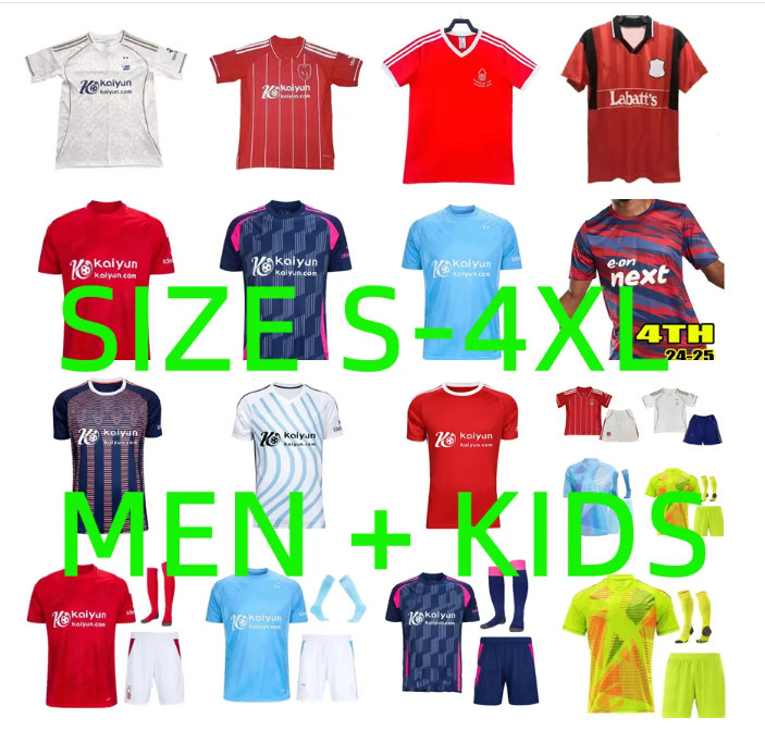 24 25 26 NoTTInghams Soccer Jerseys 2024 2025 2026 GRABBAN Johnson Surridge Forest Awoniyi AMEOBI MIGHTEN KROVINOVIC GIBBS-WHITE DANILO Football Shirt Men kids kits