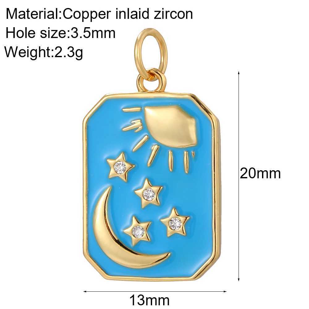 Cute Heart Evil Blue Eye Charms for Jewelry Making Gold Color Moon Star Charms DIY Necklace Earrings Bracelet High Quality XJ250607