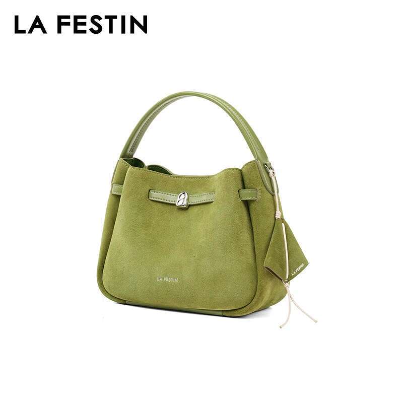 LA FESTIN Original brand 2025 New Suede Handbag Women Fashion Designer Shoulder Lady Wallet High End Bag