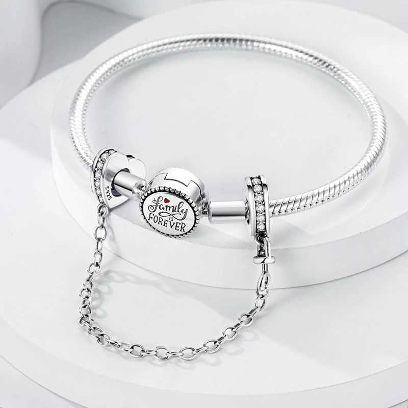 Real 925 Sterling Silver Stars Moon Sunflower Safety Chains Spacer Beads Charms Fit 925 Original Bracelets DIY JewelryXJ250607