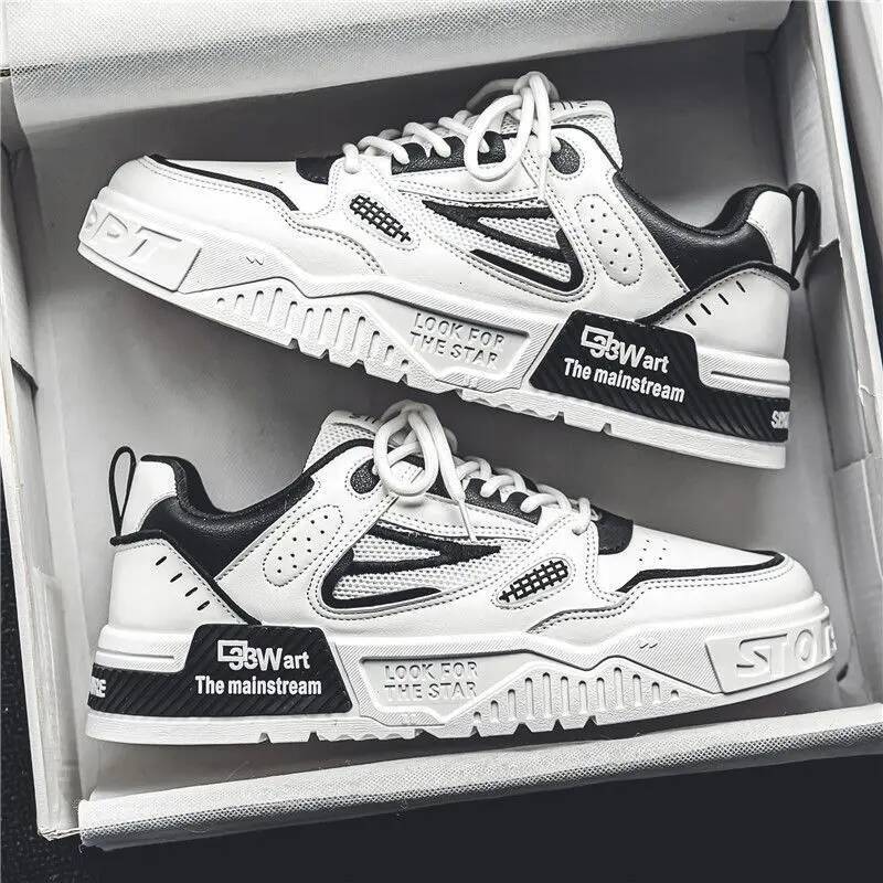 Ddmyoutdoor Mens Fashion Outdoor Casual Lace Up Platform Skateboard Shoe Training Shoes For Men Non Slip Sneaker Tenis Masculino Outdoor Shoes