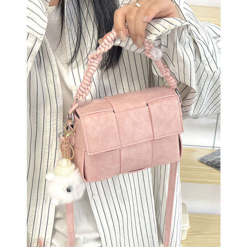 Fashionable and Stylish Woven Small for Women 2025 Summer New Handbag Korean Version Simple Versatile Shoulder Crossbody Bag