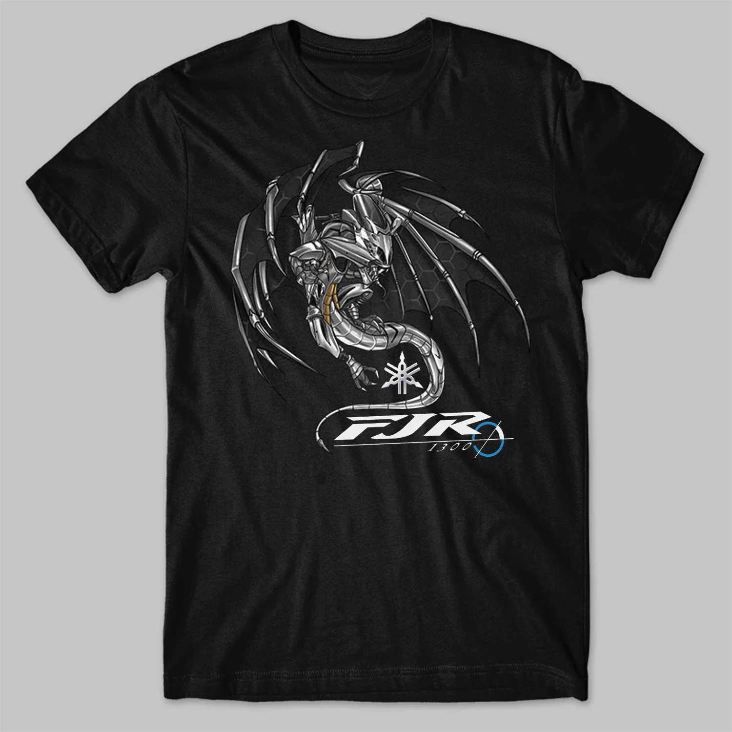 Classic Japanese Motorcycle FJR 300 Dragon Inspiration T-Shirt 00% Cotton O-Neck Short Sleeve Casual Mens T-shirt Size S-3XL W250607