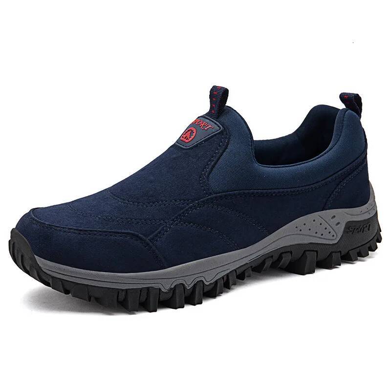 Ddmyoutdoor Mens Sneakers Men Loafers Outdoor Athletic Faux Suede Non Slip Rubber Male Walking Shoes Soft Mans Footwear Big Size Outdoor Shoes