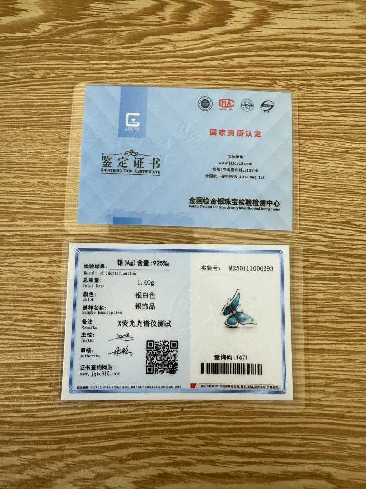 New Hot sales 925 Silver Butterfly Series Charm clip Bead Fit Original Bracelet Accessories DIY Jewelry safety chain Pendant Gift XJ250607