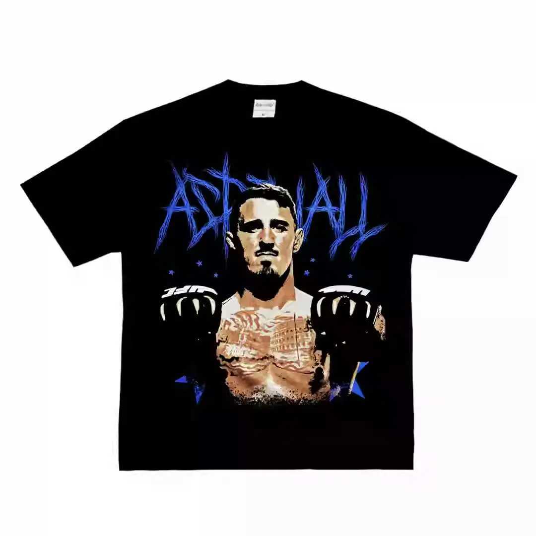 Aspinall Tom Aspinall American Boxing Cotton Fighting Short Sleeve T-Shirt Womens Short Sleeve X250607