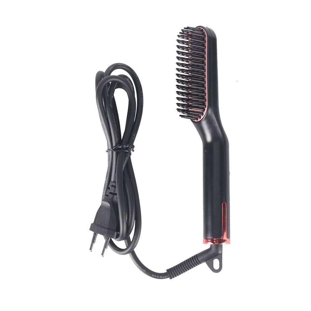 3 In 1 Quick Man Straightener Brush Anti Static Ceramic Heating Faster Straightening Beard Comb Hair Styler For Men