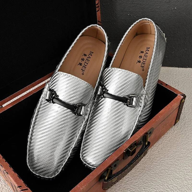 Ddmyoutdoor MAEDEF Men S Shoes New Fashion Loafers Slip On Casual Comfortable Flats Breathable Outdoor Anti Slip High Quality Soft Footwear Outdoor Sh