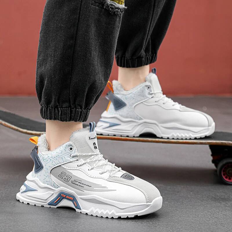 Ddmyoutdoor Fashion High Top Quality Men S Shoes New Running Winter Warm Trend Thick Sole Non Slip Casual Sports Snow Boots Outdoor Shoes