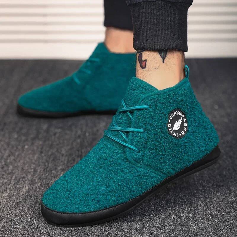 Ddmyoutdoor Warm Men S Bedroom House Slippers Boots Fashion Designer Shoe Comfortable Casual Flat Man Walking Shoes Outdoor Shoes