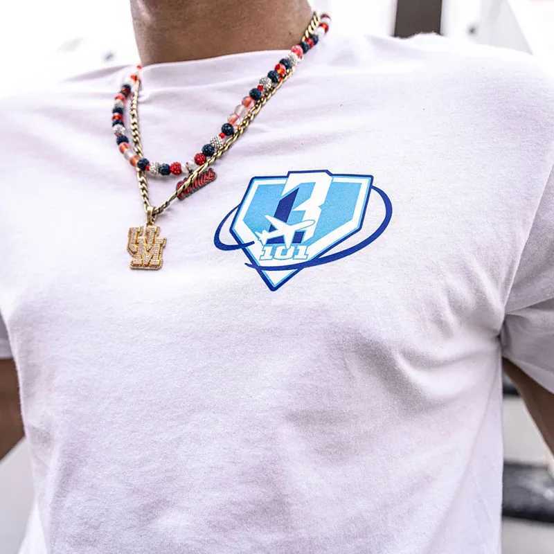 2025 New Summer Mens Women Pure Cotton American Basketball 101 Fashion Trend Comfortable Casual Sports T Shirt Baseball T X250607
