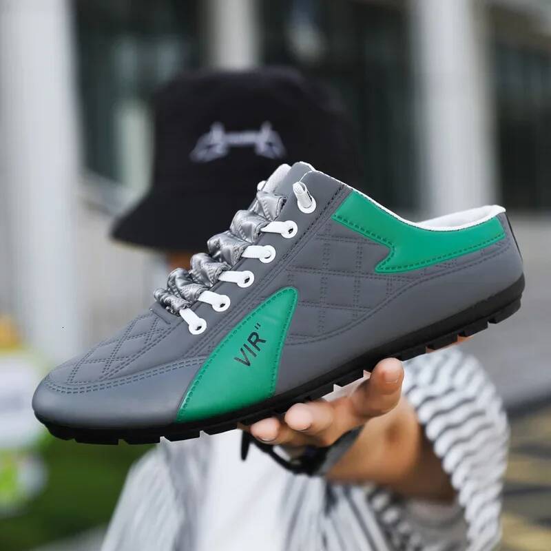 Ddmyoutdoor Men S Fashion Soft Soled Half Slippers Trendy Casual Sole Non Slip New Outdoor Walking Shoes Zapatos Hombre Beach outdoor shoes