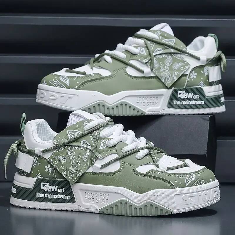 Ddmyoutdoor Korean Version Men Casual Spring Fashion Versatile Thick Sole Comfortable Board Outdoor Travel Sports Shoes Outdoor Shoes