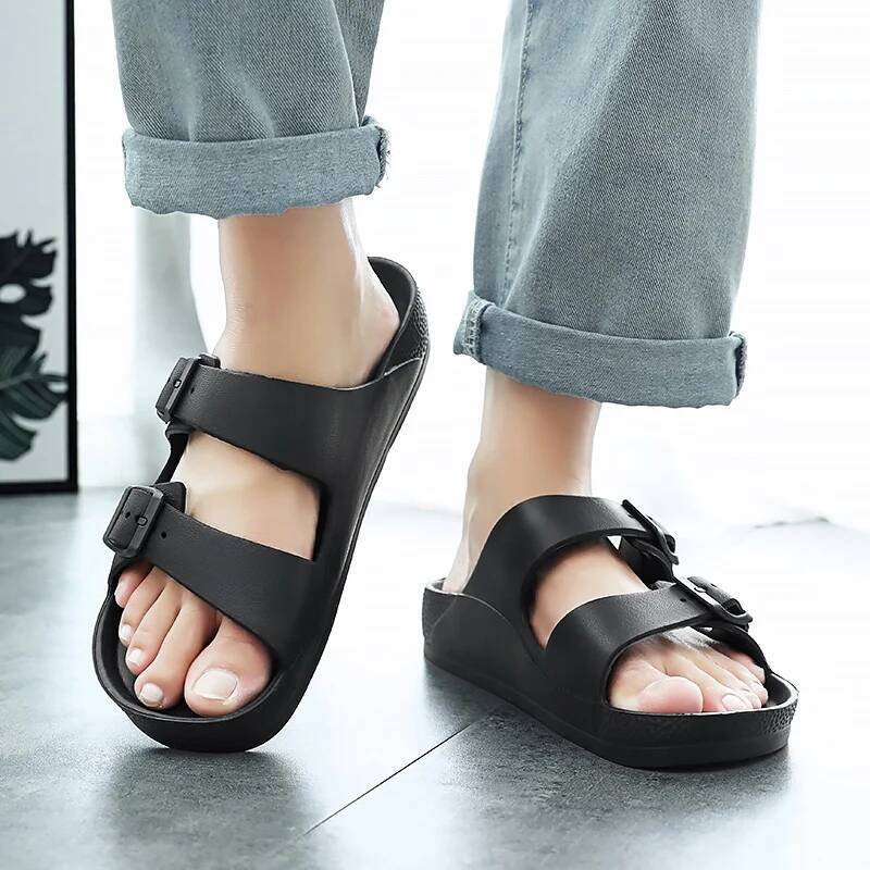 Ddmyoutdoor Summer Adjustable Soft Brand Slippers Women Flat EVA Slipper Lightweight Original Men Flip Flop Unisex Sandals Shoes Beach outdoor shoes