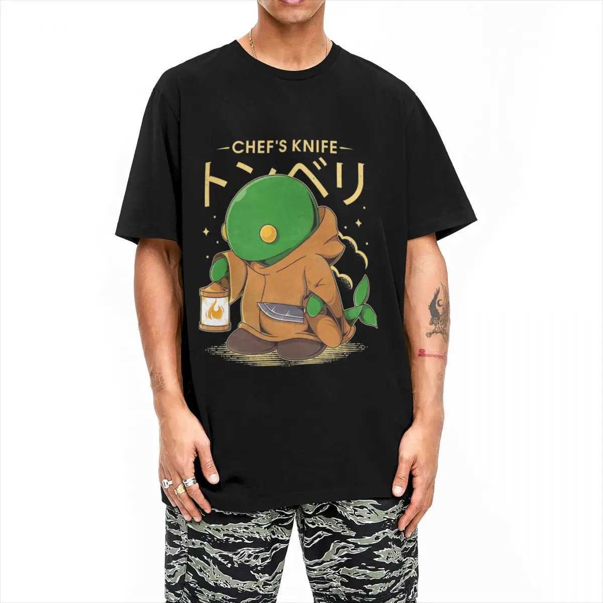 Men Womens The Tonberry T Shirt Final Fantasy 00% Cotton Clothes Vintage Short Sleeve Crewneck Tee Shirt Plus Size T-Shirts W250607