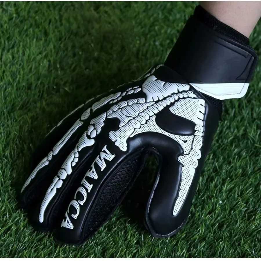 Adult Child Soccer Professional Goalkeeper Gloves Thicken Latex Soft Football Goalie Goal Keeper Glove 5 Finger Save Protection XJ250606