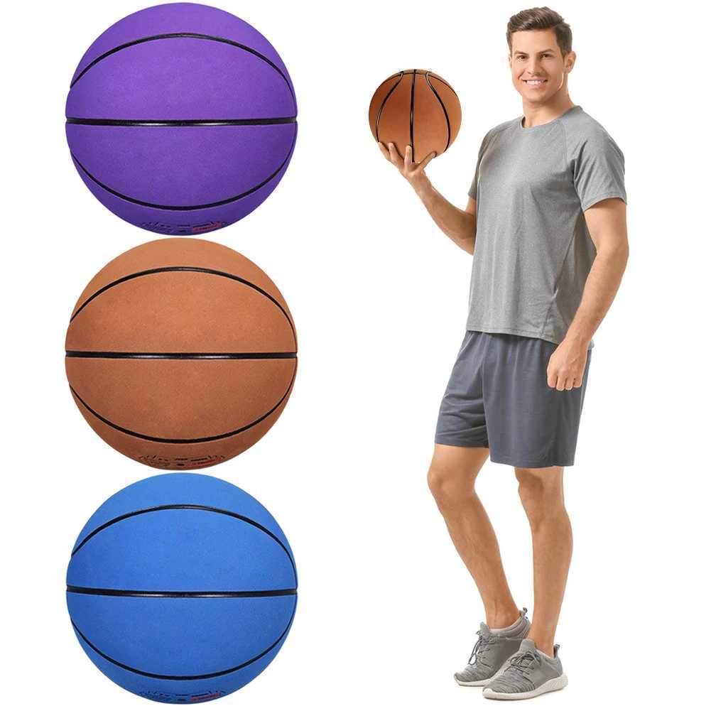 Size 7 Dribbling Training Ball Anti Slip Sports Basketball High Elasticity Suede Microfiber Basketball for Training Competition XJ250606
