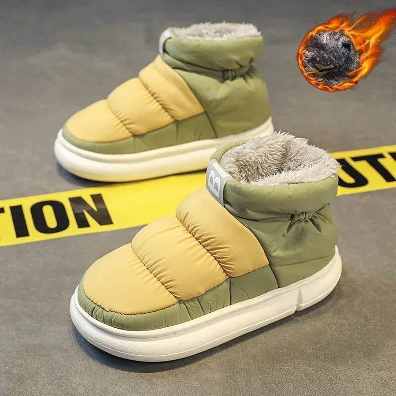 ddmyoutdoor Snow Boots Men Women Winter Lovers Plush Thick Comfortable Cotton Waterproof Anti Slip Outdoor Casual Shoes Flats Outdoor Shoes