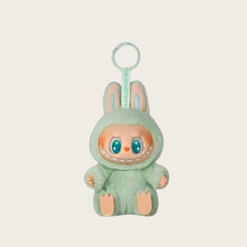 Excite macaron labubu keychain monsters doll key rings Have A Seat cartoon figure tabletop ornament pendant keychains women bag charms hg333
