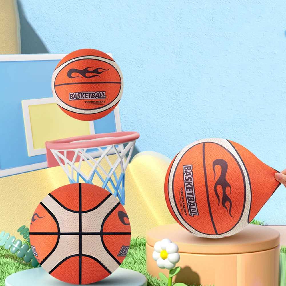 18/21/24cm Silent Basketball High-Resilience Quiet Basketball Size 3/5/7 Training Foam Ball for Various Indoor Activities XJ250606