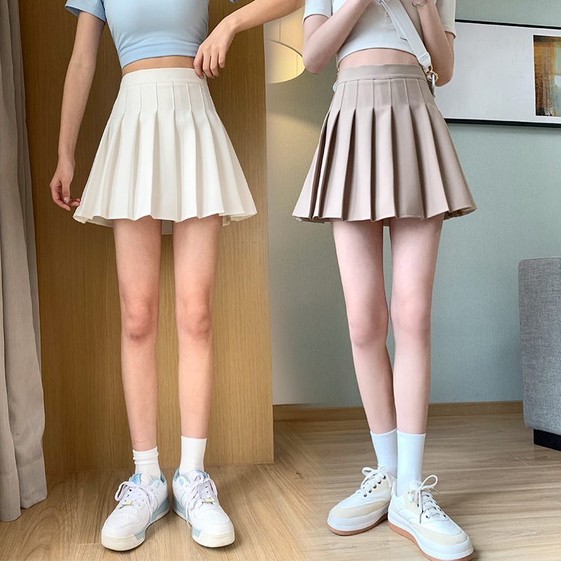 LYW155 pleated skirt women's skirt 2022 new style skirt high waist short skirt spring and summer all-match