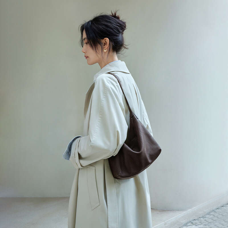 Classic Hobo Versatile Casual Shoulder Crossbody Commuter Genuine Leather Dumpling Bag for Women