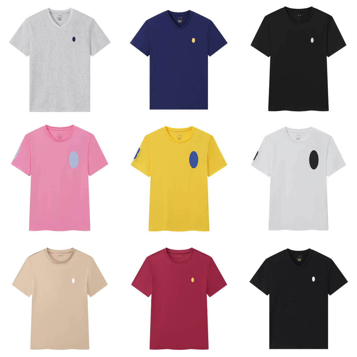 mens designer t shirt designer men high quality warhorse shirts Summer new embroidered round-neck and V-neck men pure cotton short-sleeved casual loose tshirt S-2XL