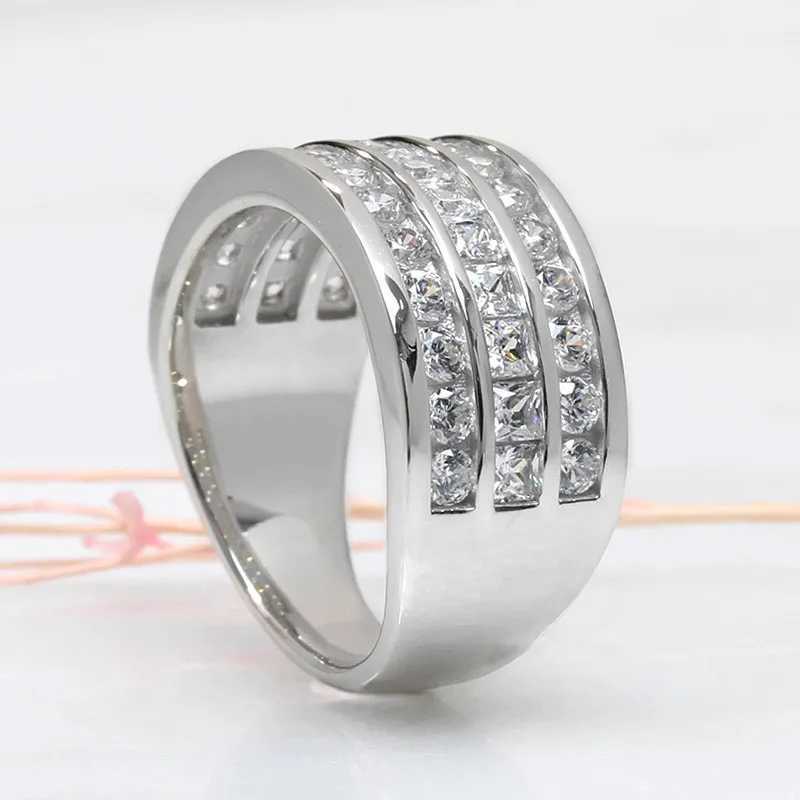 925 Sterling Silver Fashion Women Rings Cubic Zirconia Daily Wear Statement Accessories Wedding Engagement Jewelry Gifts XJ250606