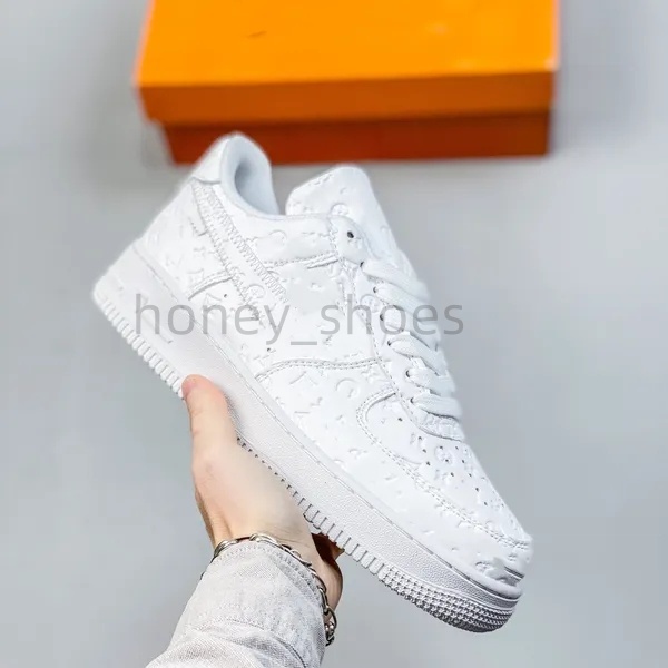 2025 One fashion CORK men women 1 casual Running shoes high and low cut all white black brown size 36-46 L67