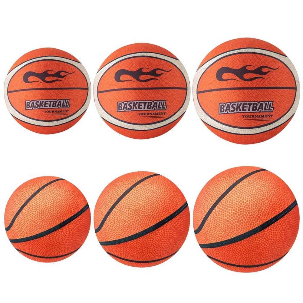 18/21/24cm Silent Basketball High-Resilience Bouncing Mute Ball Size 3/5/7 Quiet Basketball for Various Indoor Activities XJ250606