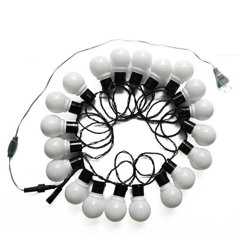 3M 6M LED Garden Lawn Lamp AC 110V 220V LED Globe Bulb String Lights Outdoor Patio Yard Landscape Wedding Christmas Decoration W250607