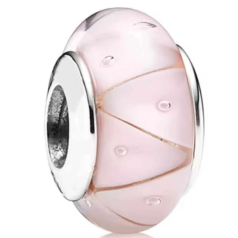 Original Murano Glass 925 Sterling Silver Butterfly Flower Cosmic Rainbow Charm Beads for Bracelet DIY Gift Women Jewelry XJ250607