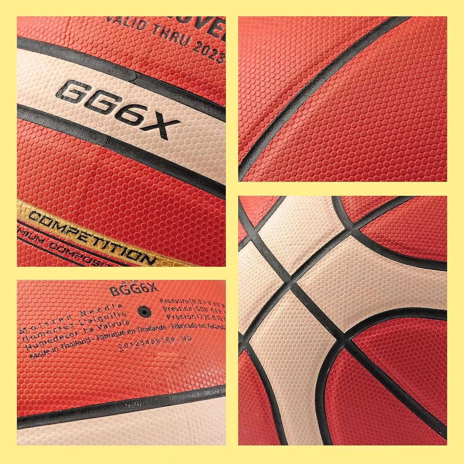 Molten GG7X GG6X GG5X Basketball PU Leather for Adult Teenager Children Outdoor Indoor Match Training FIBA ApprovedXJ250606
