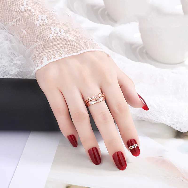 925 Sterling Silver Zircon Geometric Zircon Opening Ring For Women Fine Jewelry Wedding Accessories Party Gifts XJ250606